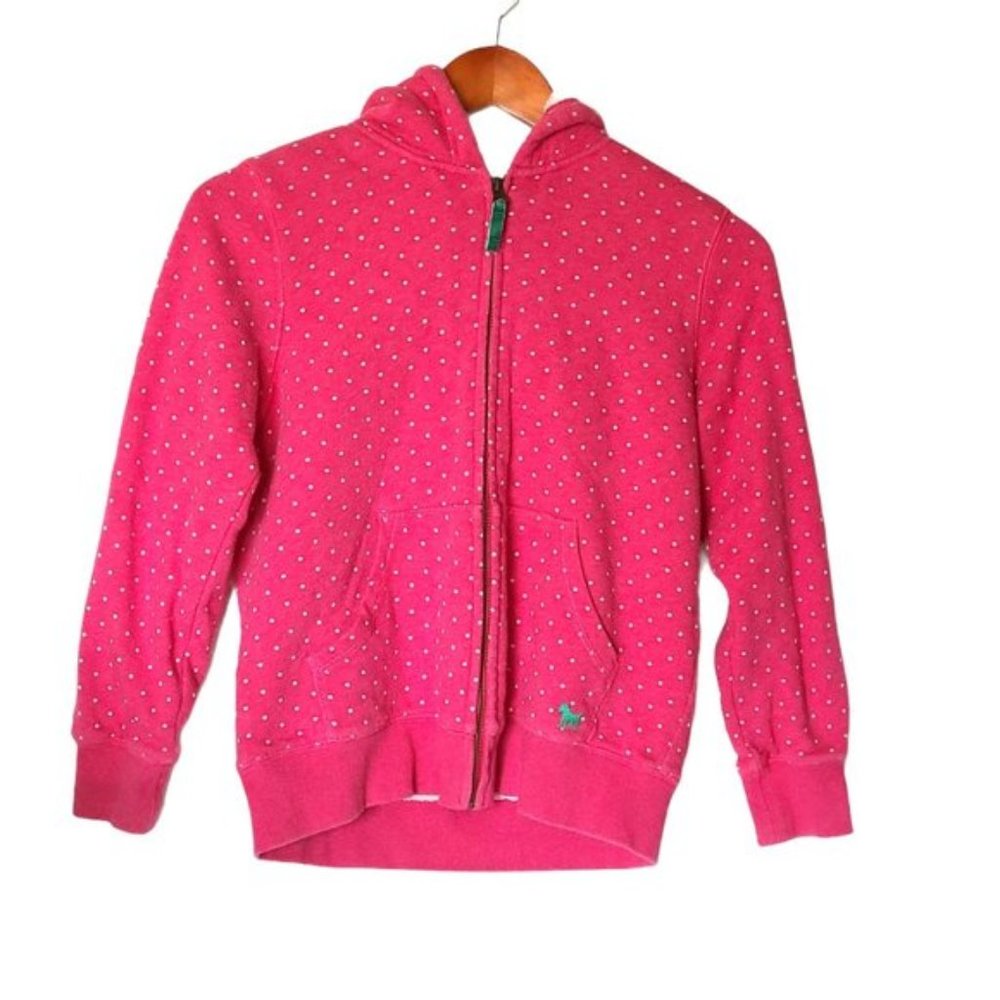 Mini Boden Shaggy Lined Hoodie Pink 11 12 Years